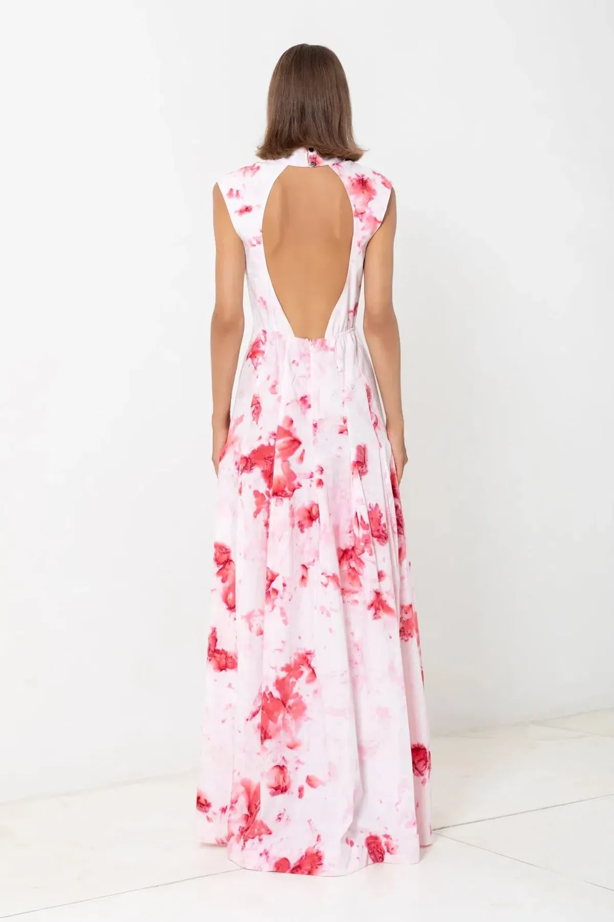 S/W/F Puglia Cut Out Maxi Dress Floral Size M / AU 10 - Image 3