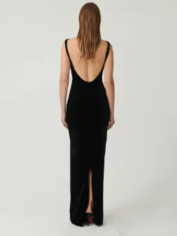 Effie Kats Verona Gown in Black Velvet Size M / AU 10 for rent on The Volte - image 5