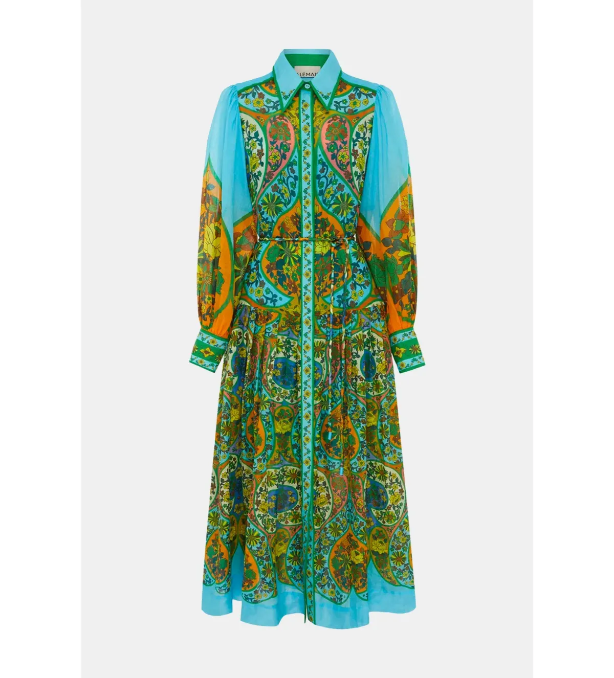Alemais Sofie Midi Shirtdress Multi Floral Size 14 - Image 3