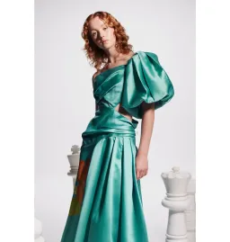 Alemais Regent Gown Jade Green Size AU 16 for rent on The Volte - image 4