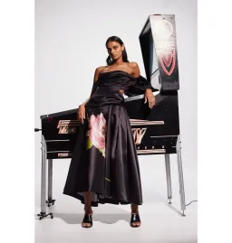 Alemais Regent Gown Noir Black Size AU 16 for rent on The Volte - image 1