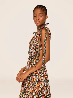 Agua Bendita Guaguanco La Fania Noche Dress  Floral Size 6 for rent on The Volte - image 4
