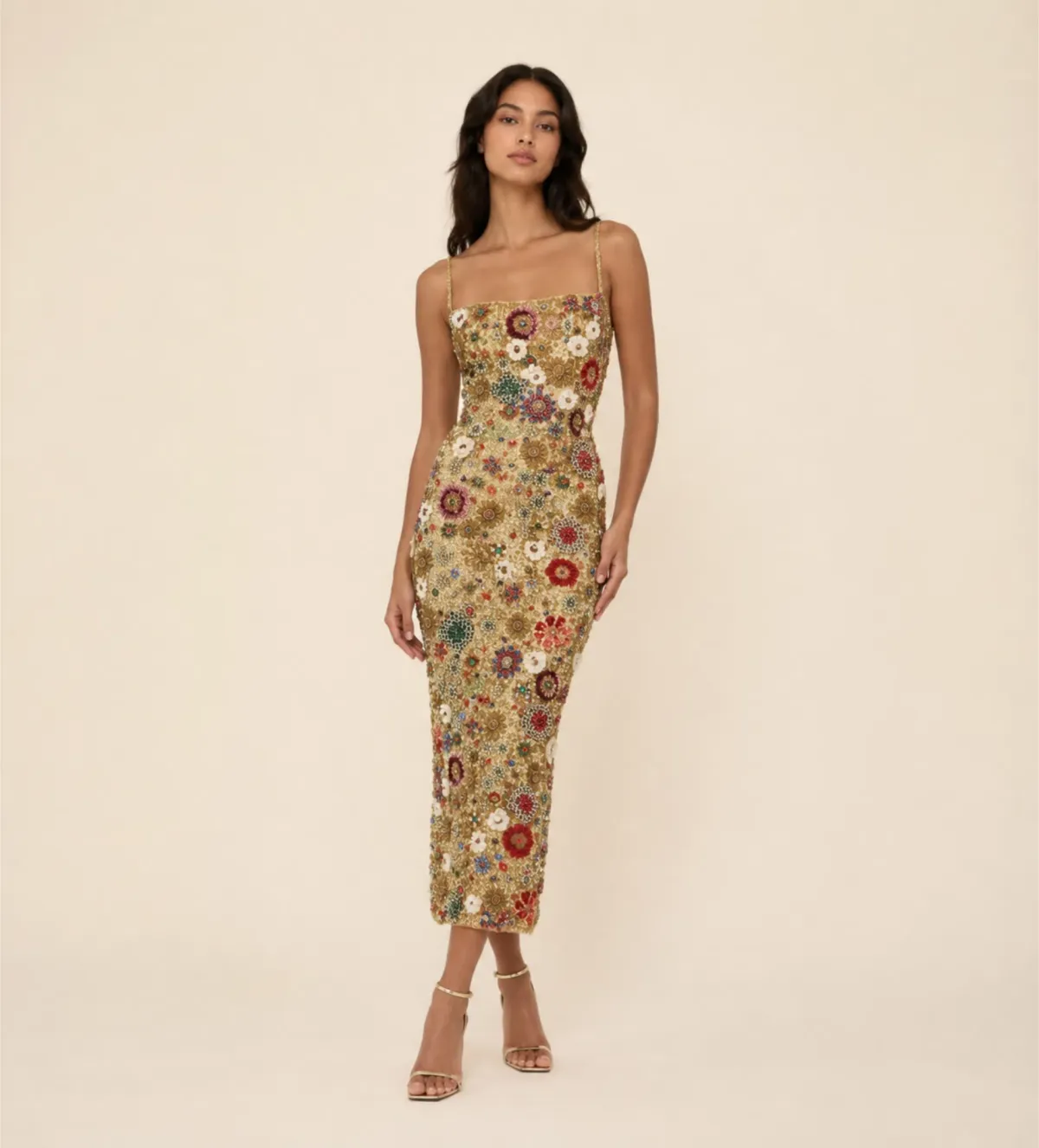 Rachel Gilbert Francesca Gown in Gold Size 0/AU6  - Image 1