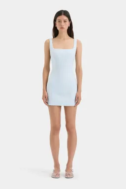 Sir The Label Iris Tie Mini Dress Light Blue Size 1 / AU 8 for rent on The Volte - image 1