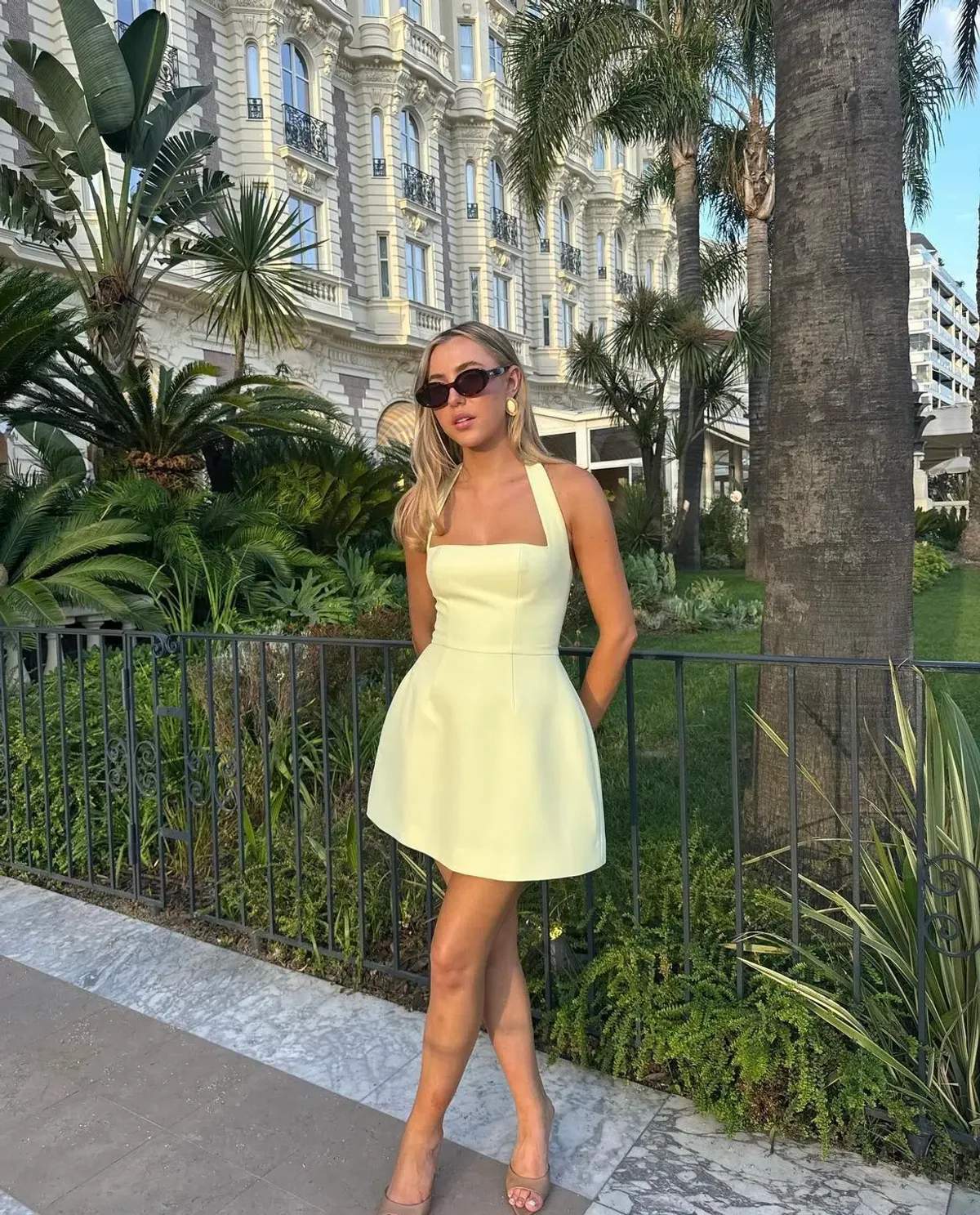Odd Muse Ultimate Muse Structured Mini Dress Lime Cream Size S / AU 8 - Image 1