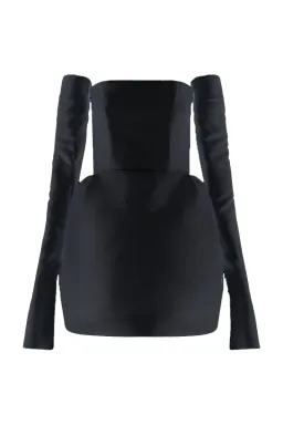 Mariam Seddiq Luis Dress Black Size 6  for rent on The Volte - image 1