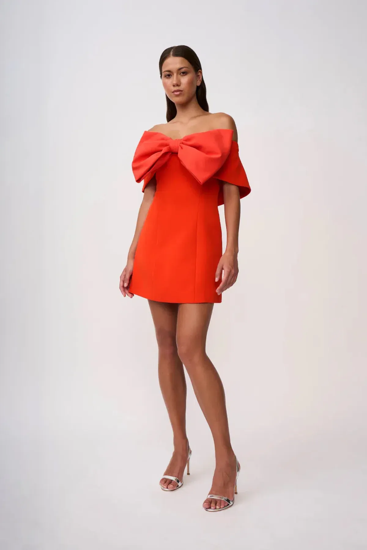 By Johnny Molly Bow Dress Red Size 8  - Image 1