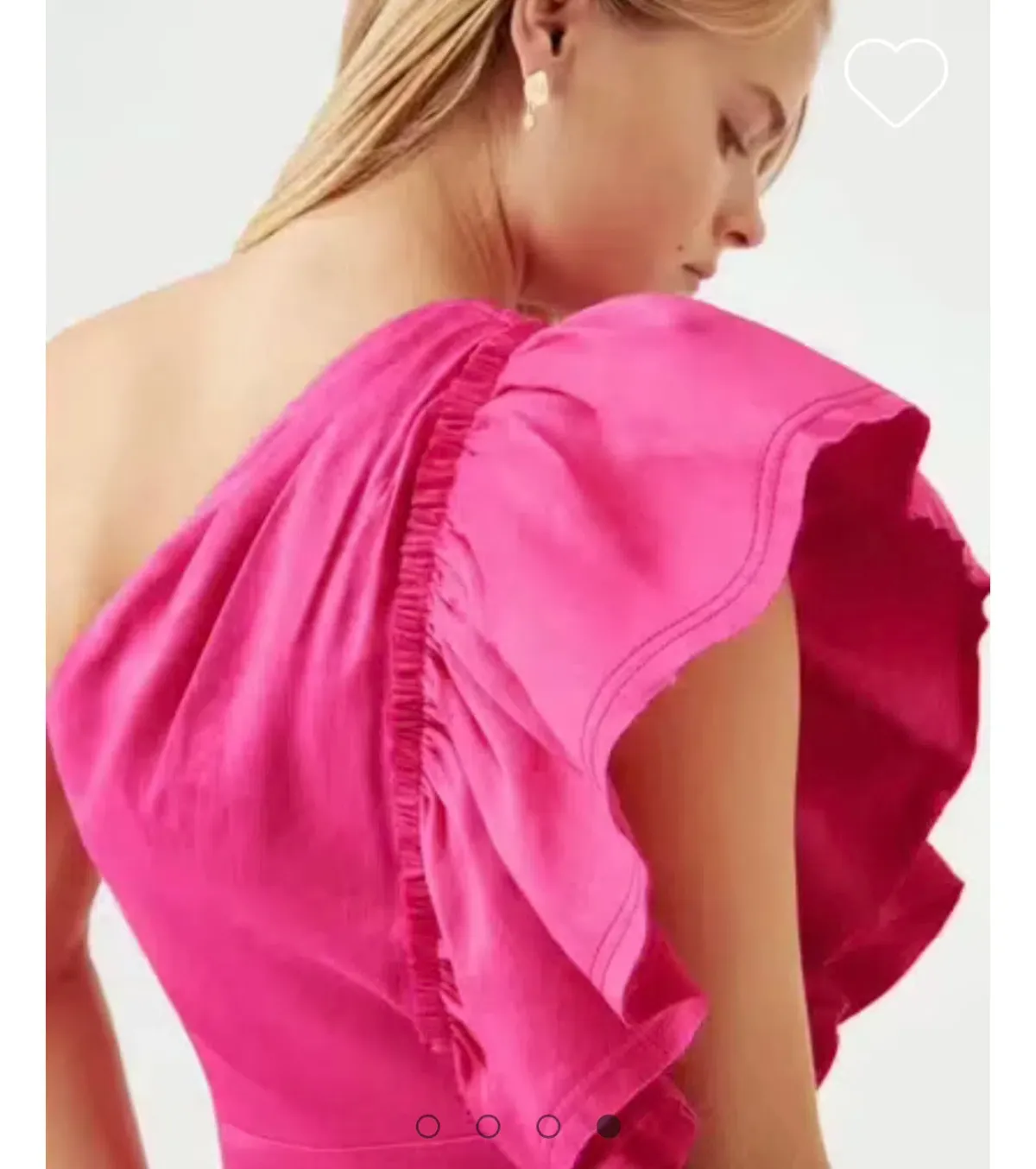 AJE Bonjour Asymmetric Midi Dress Fuschia Pink Size 16  - Image 4