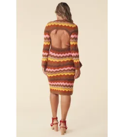 Spell Ziggy Crochet Midi Dress Multi Size XS/Au 8 for rent on The Volte - image 2