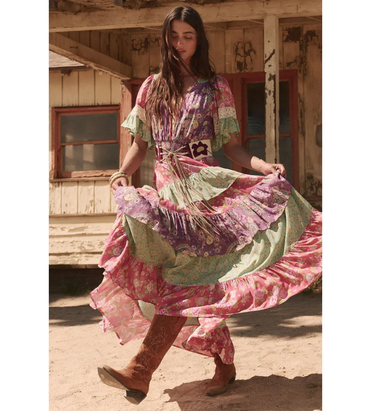 Spell Melody Ra-Ra Gown Multi Size S/Au 8 - Image 4