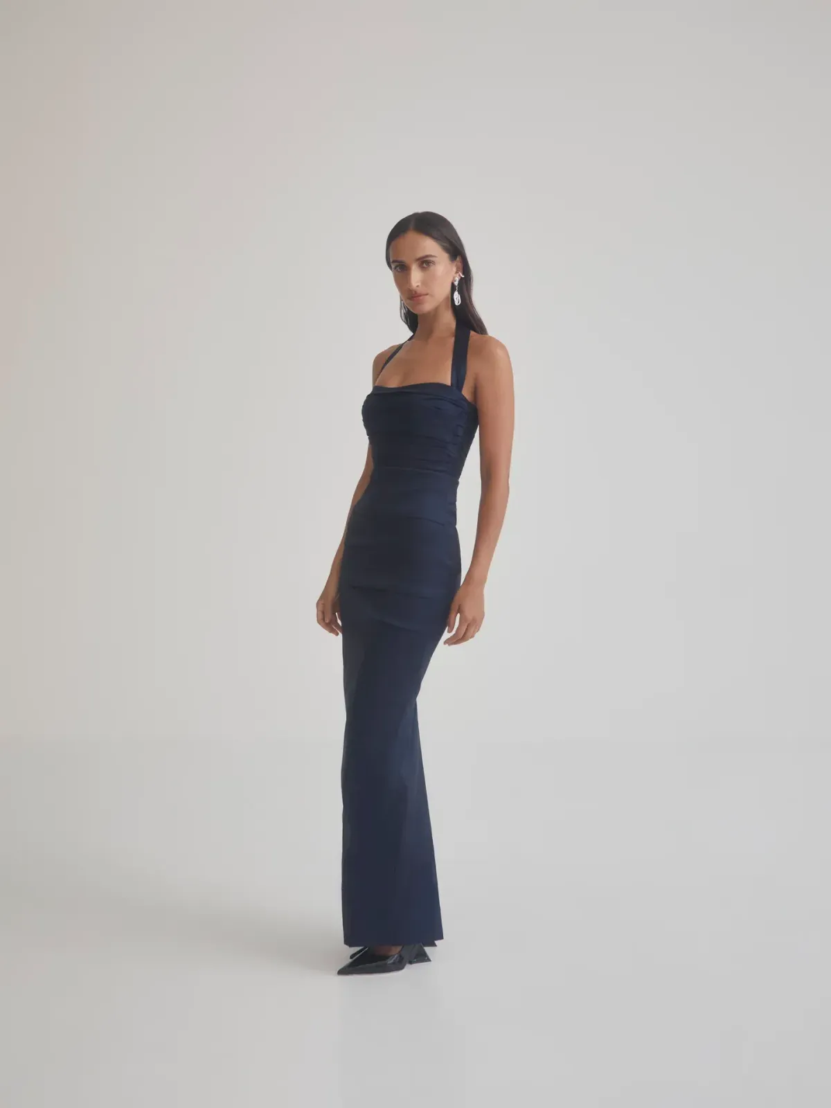 Sheike Carrie Gown Strapless Dress Navy Blue Size AU 8 - Image 3