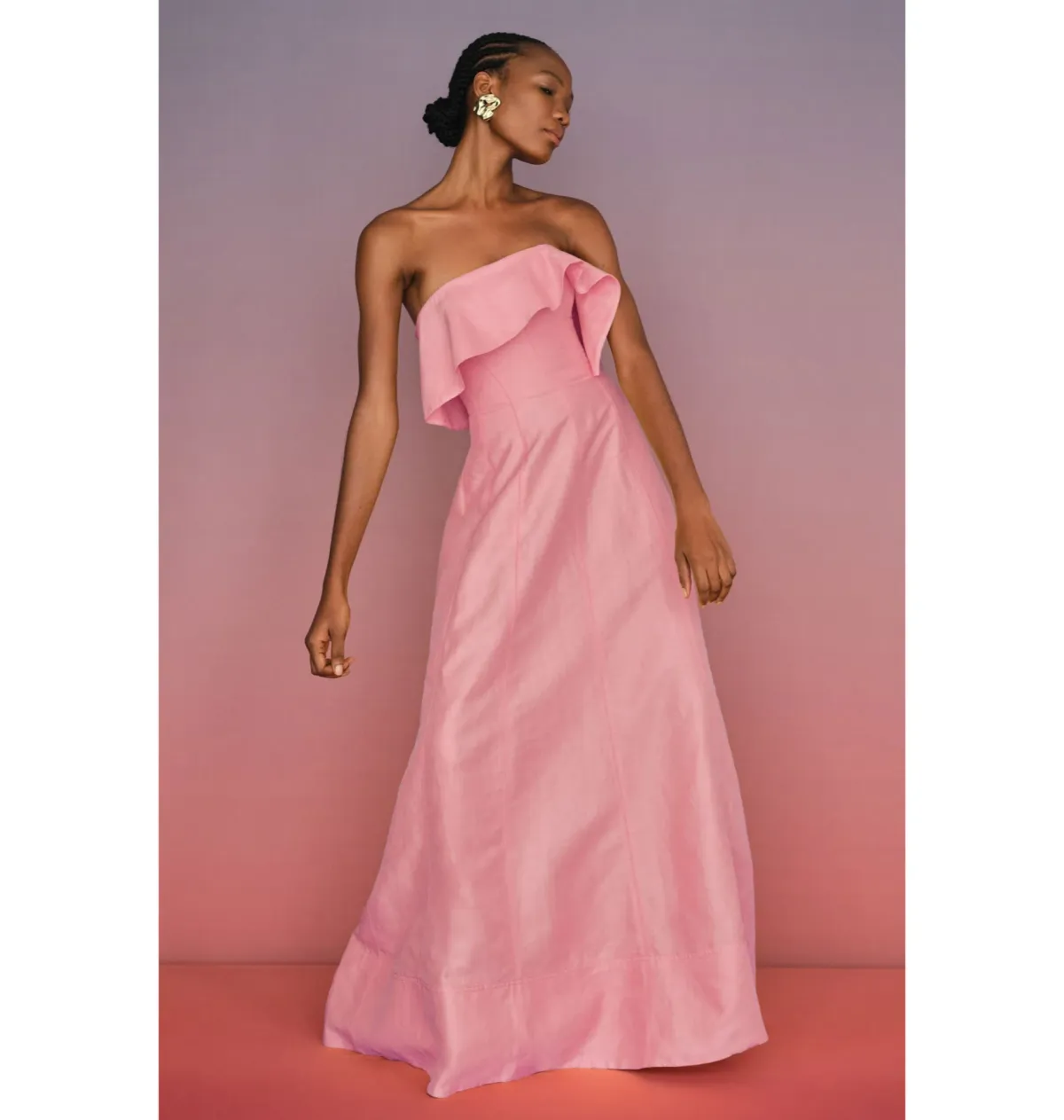Aje Shallows Strapless Gown Bon Bon Pink Size AU 10 - Image 4