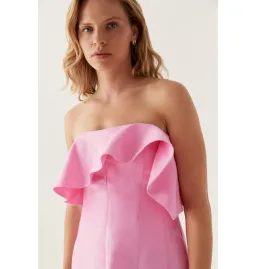 Aje Shallows Strapless Gown Bon Bon Pink Size AU 10 for rent on The Volte - image 2