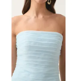 Aje Soundscape Maxi Dress Baby Blue Size AU 12 for rent on The Volte - image 2