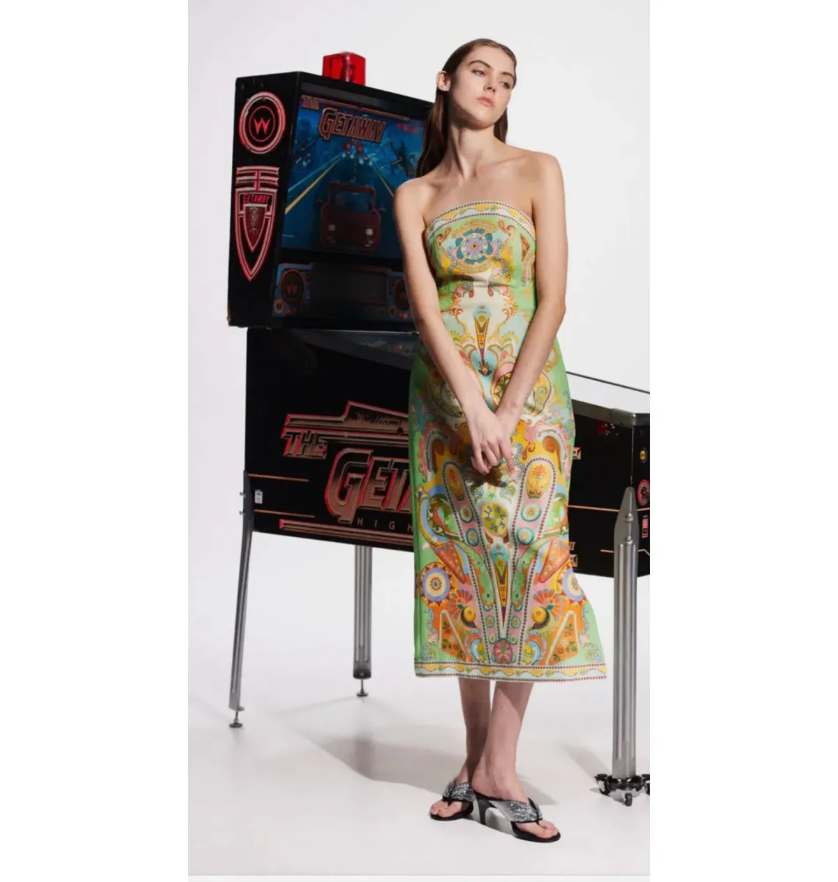 Alemais Pinball Bodice Dress Print Size AU 8 - Image 1