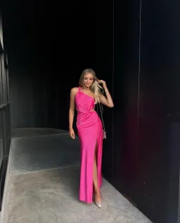 Misha Kristin Gown Hot Pink Size 8 for rent on The Volte - image 5