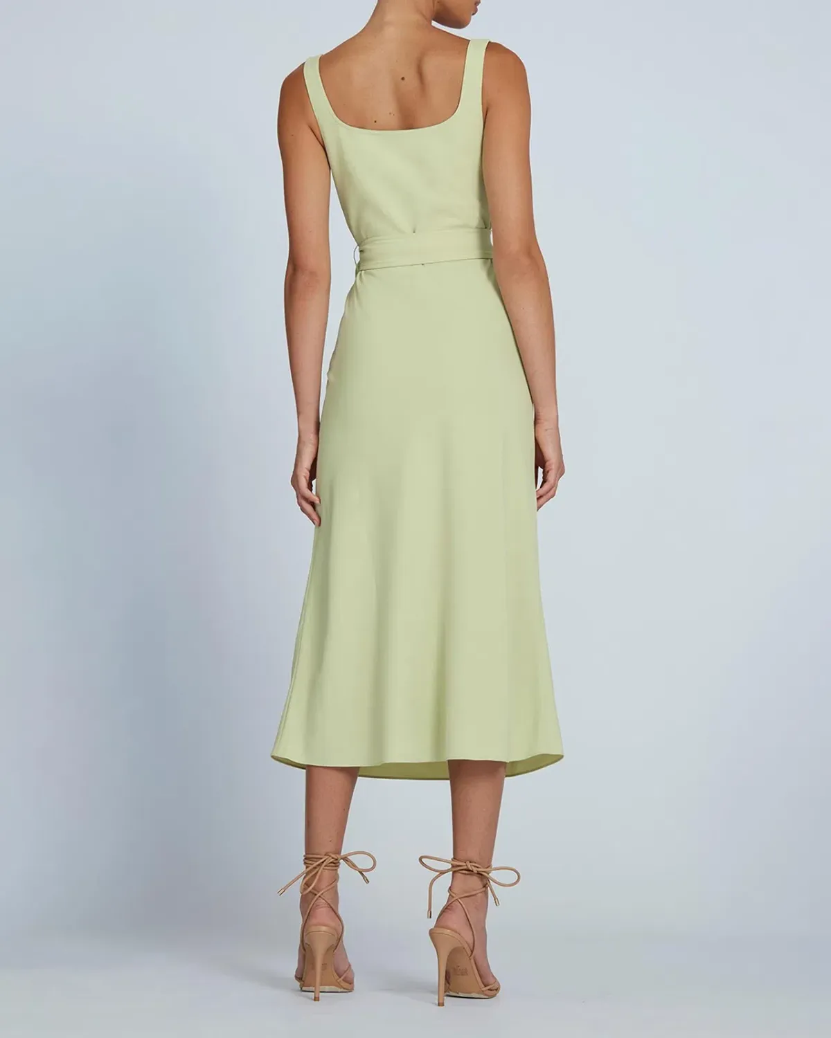 By Johnny Ora Bust Midi Dress Pistachio Size 14 - Image 2
