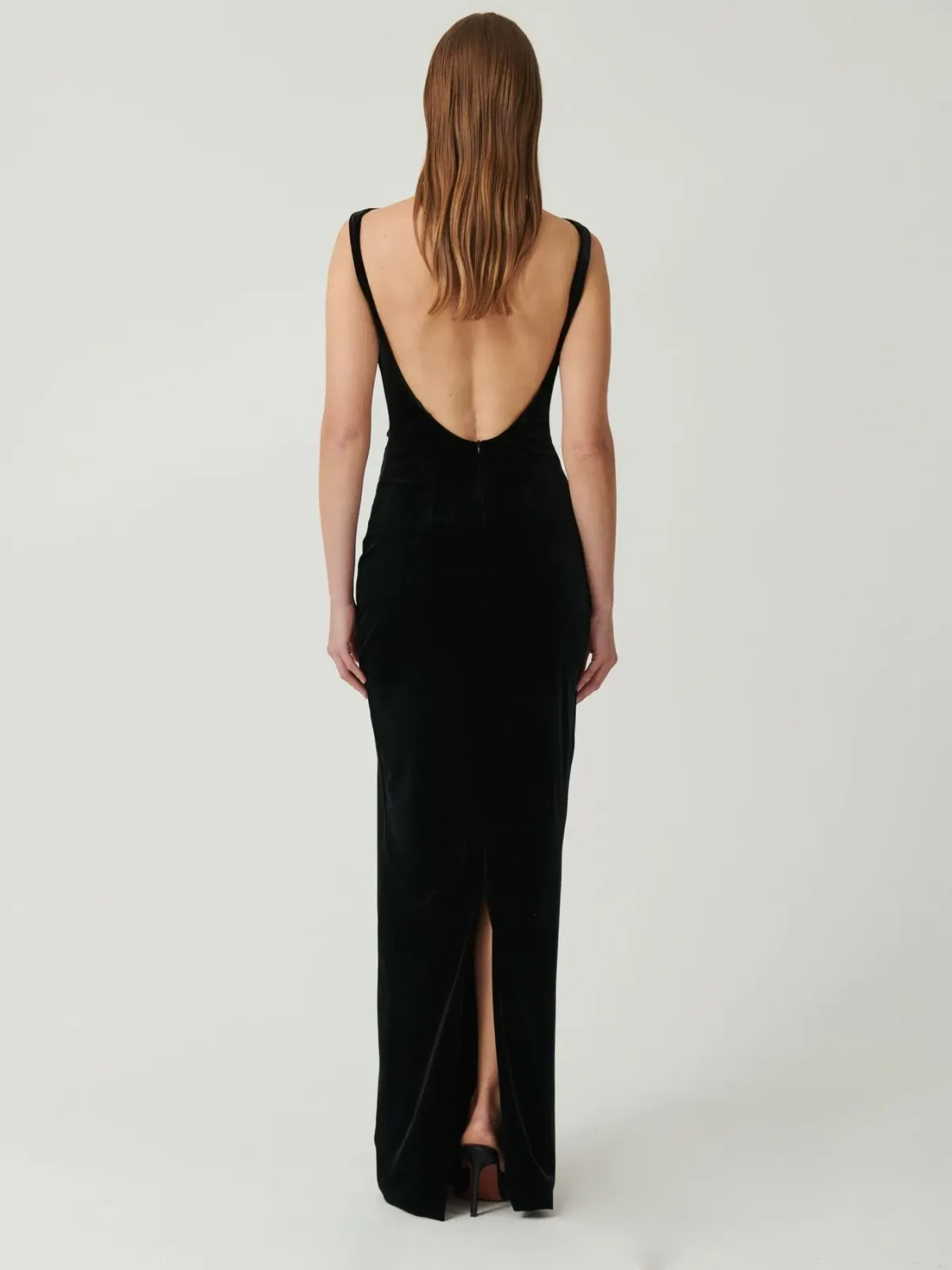 Effie Kats Verona Gown Black Velvet Size 6/XS - Image 2