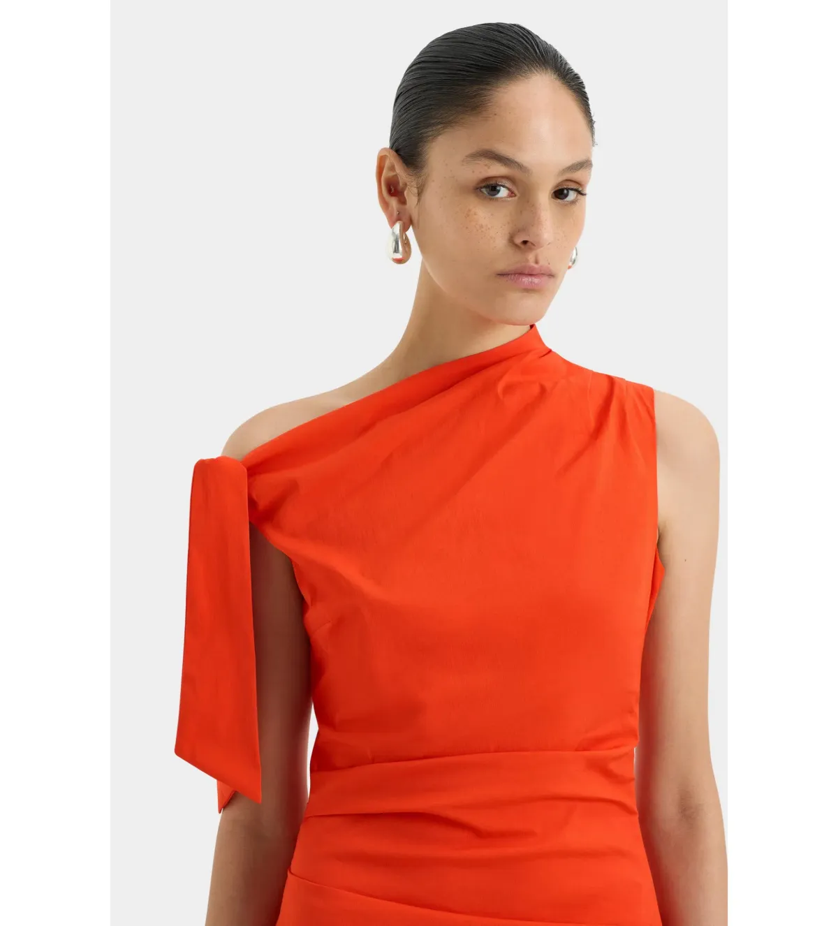 Sir The Label Dahlia Mini Dress in Tangerine Size 1/Au 8 - Image 3