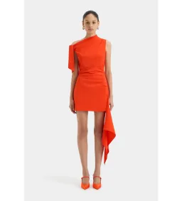 Sir The Label Dahlia Mini Dress in Tangerine Size 0/Au 6 for rent on The Volte - image 1