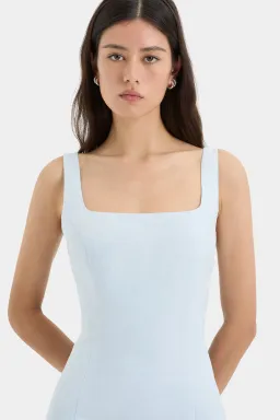 Sir The Label Iris Tie Mini Dress in Light Blue Size 2/Au 10  for rent on The Volte - image 2