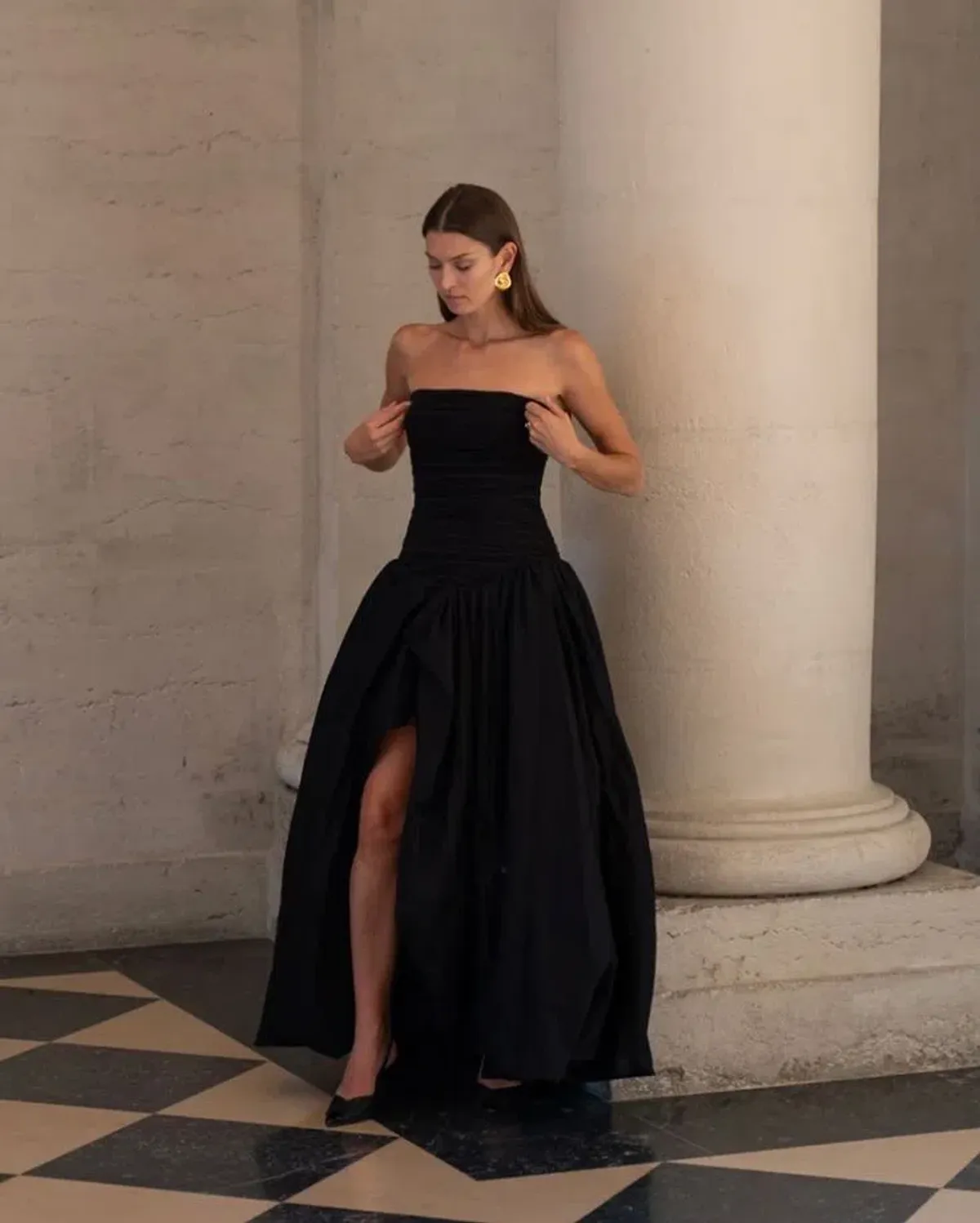 Aje Violette Bubble Hem Maxi Dress  - Image 1