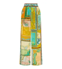Alemais Atlas Silk Shirt and Pant Print Size 8 for rent on The Volte - image 3