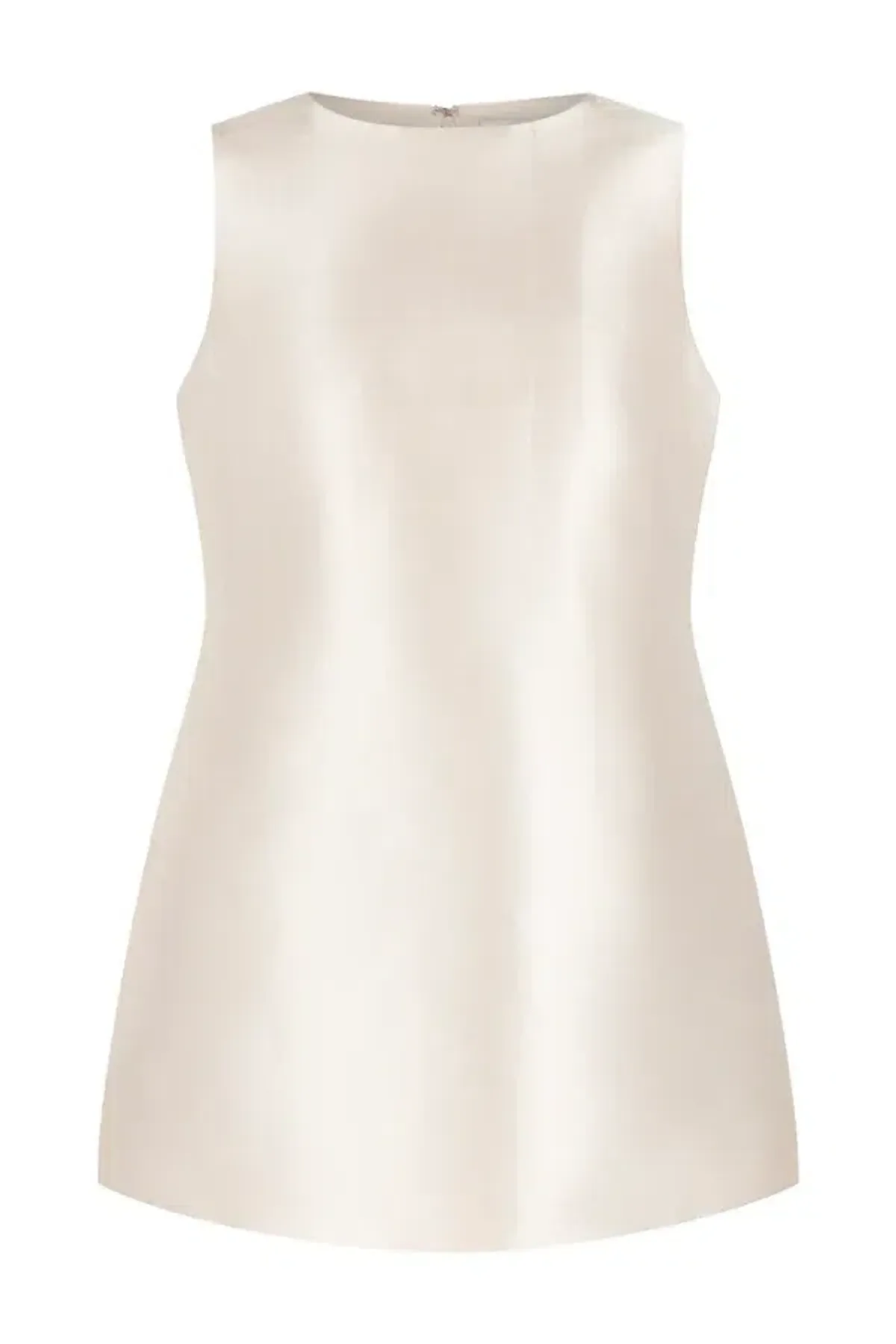 Odd Muse The Ultimate Muse Satin Shift Dress Cream/Blush Size L/Au 12 - Image 8