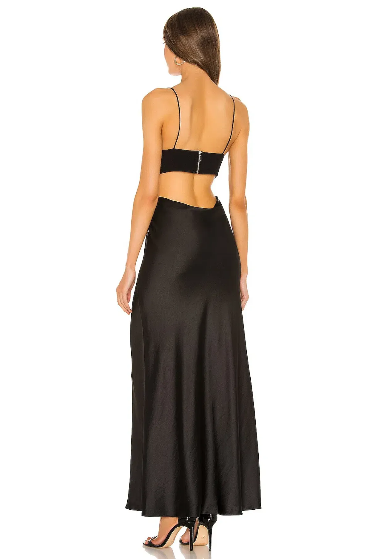 Bec & Bridge Seraphine Plunge Midi Dress Black Size 6 - Image 4