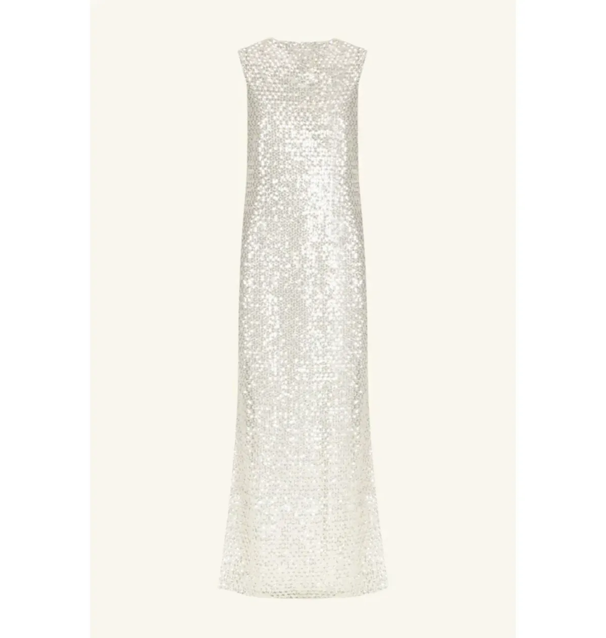 Shona Joy Asteria Midi Dress Silver Size AU 8 - Image 6