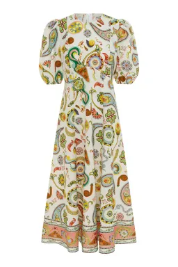 Alémais Arcade Midi Dress Multi Size 6 for rent on The Volte - image 4