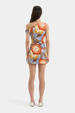 Sir The Label Avery Twist Mini Dress Camellia Print Size 6 for rent on The Volte - image 4