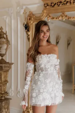 Rosie Etienne Isabelle Dress White Size 8 for rent on The Volte - image 3