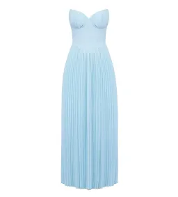 House Of CB Marcella Pleated Maxi Dress Ocean Blue Size S / 6-8 for rent on The Volte - image 5