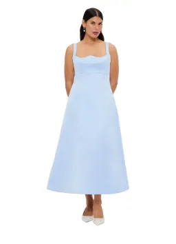 Leo Lin Odette Midi Dress in Sky Blue Size 10  for rent on The Volte - image 1