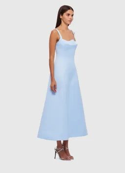 Leo Lin Odette Midi Dress in Sky Blue Size 10  for rent on The Volte - image 3