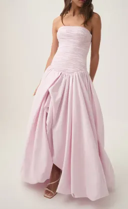 Aje Violette Bubble Hem Maxi Dress Pastel Pink Size 6 for rent on The Volte - image 3
