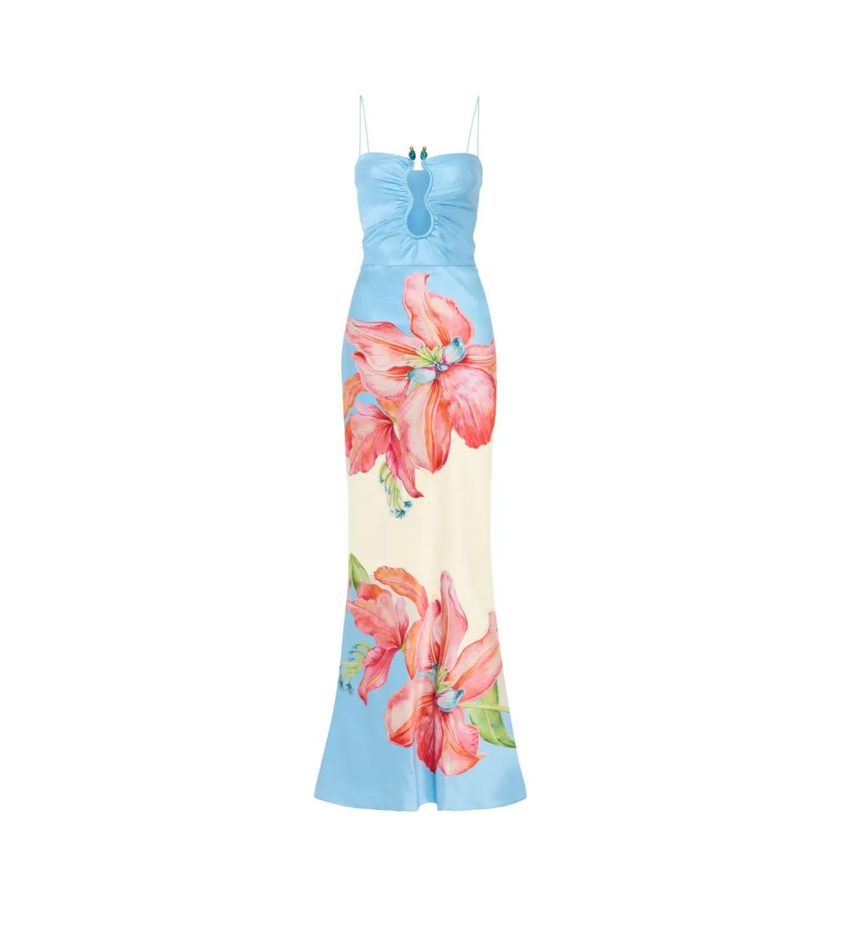 Rebecca Vallance Orchid Oasis Strap Gown Floral Size 6 - Image 2