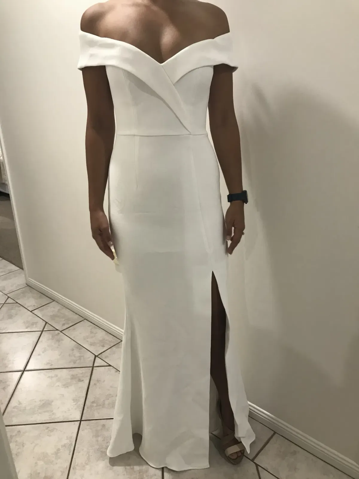 Sheike Allure Maxi Dress White Size AU 12 - Image 2