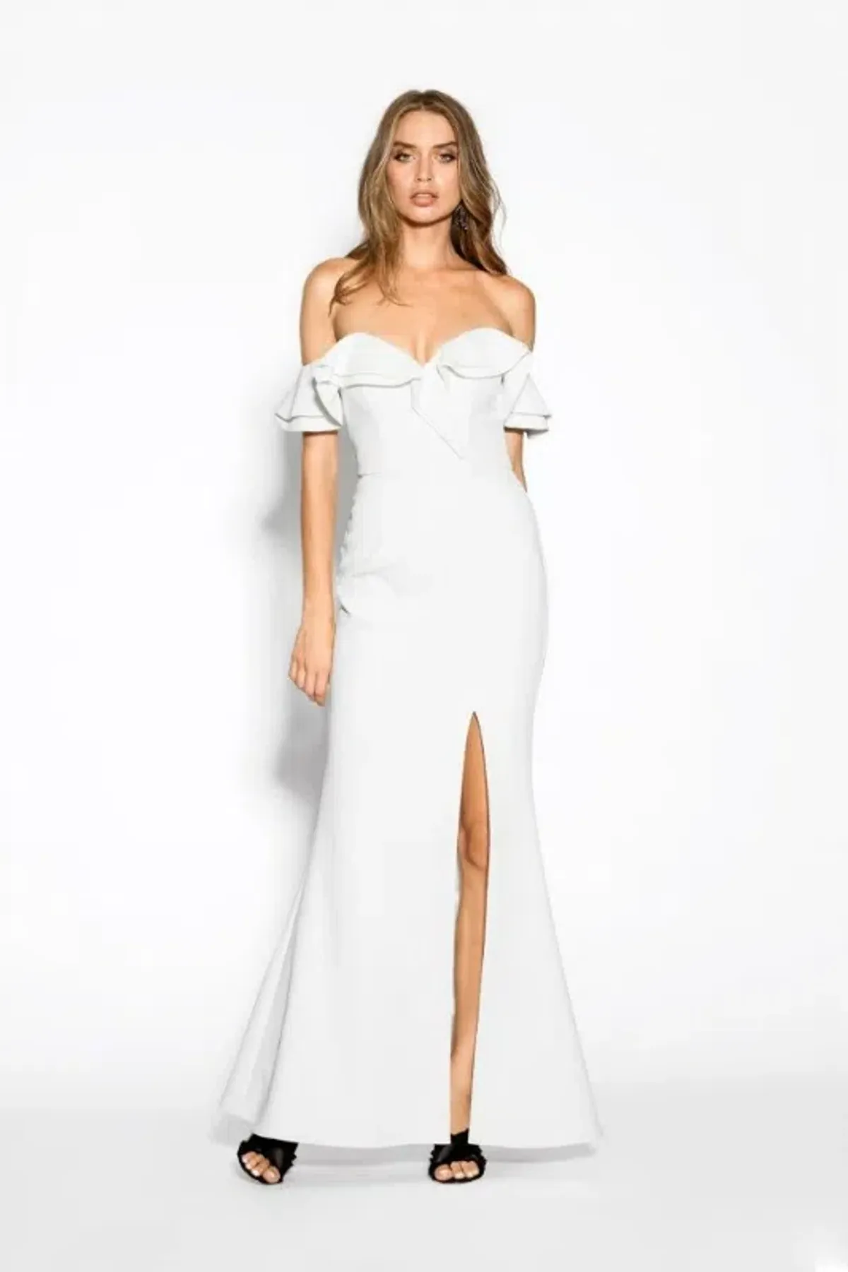 Sheike Allure Maxi Dress White Size AU 12 - Image 1