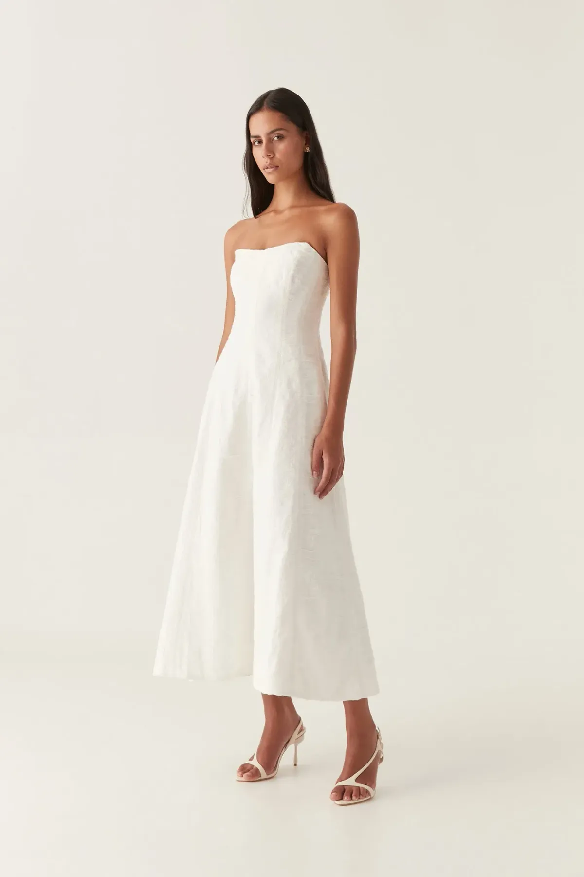 Aje Vibration Jacquard Gown Ivory Size AU 10 - Image 2