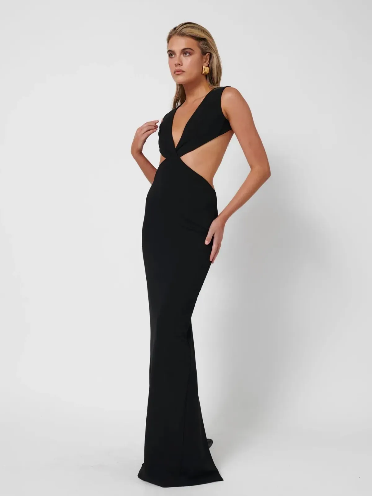 Effie Kats Valencia Gown In Black Size M / AU 10 - Image 2