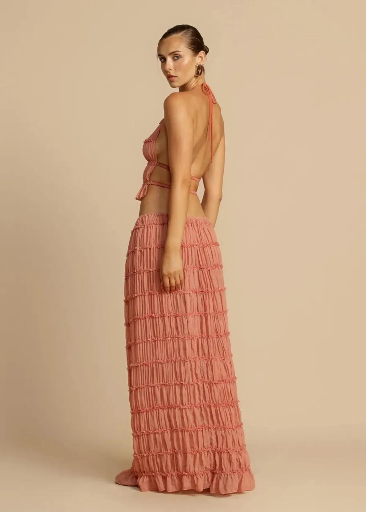 Arcina Ori Juliette Halter Set Peach Size S / AU 6-10 - Image 4