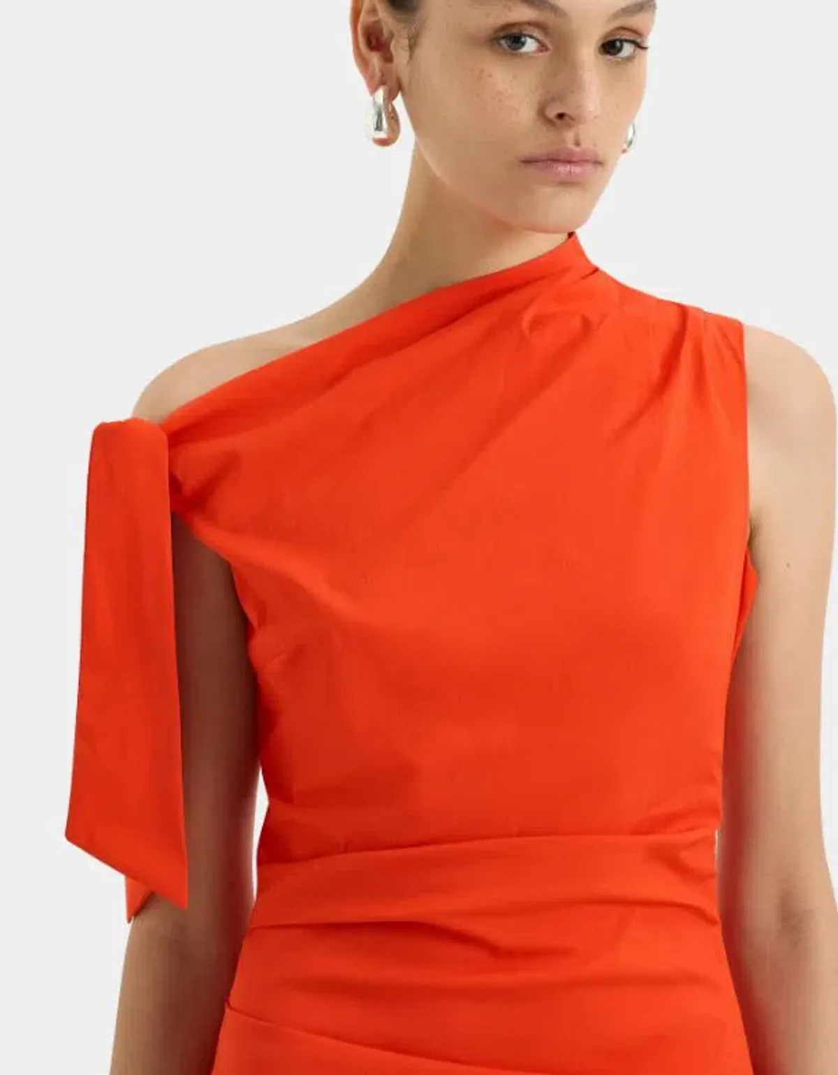Sir the Label Dahlia Mini Dress in Tangerine Size 1 (AU 8) - Image 4