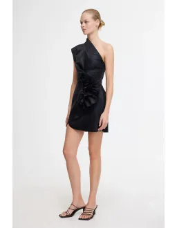 Acler Webster Mini Dress Metallic Black Size 8 for rent on The Volte - image 2