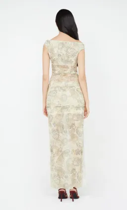 Bec & Bridge Shyla Off Shoulder Dress Faded Paisley Size AU 6 for rent on The Volte - image 2
