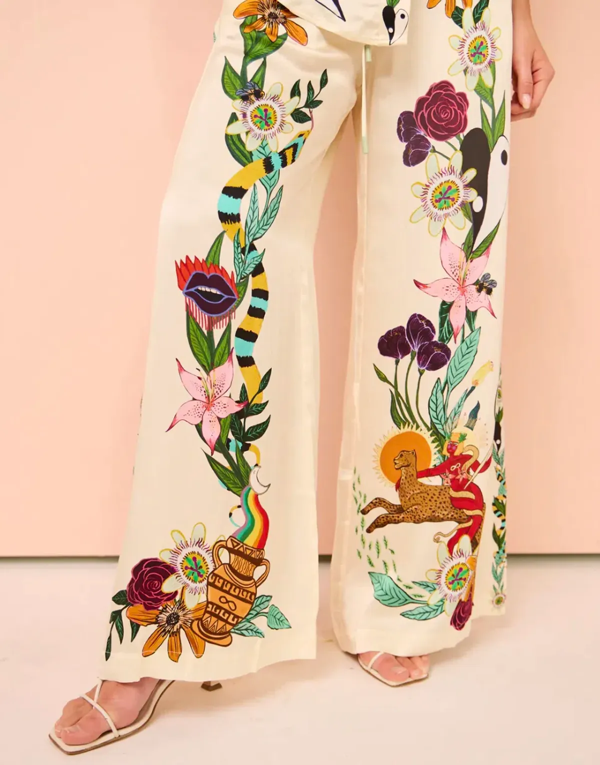 Alemais Meagan Silk Shirt & Pants Set Size 14 - Image 8