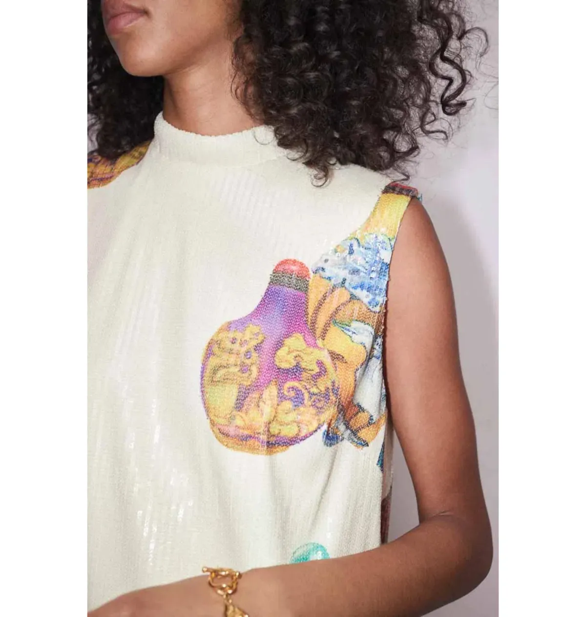 Alemais Chesca Mini Dress Print Size AU 8 - Image 3