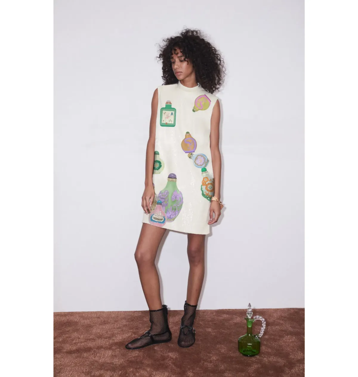 Alemais Chesca Mini Dress Print Size AU 8 - Image 1