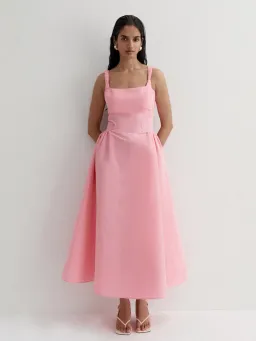 SHEIKE Jackie Midi A-Line Dress Pink Size 6 for rent on The Volte - image 1